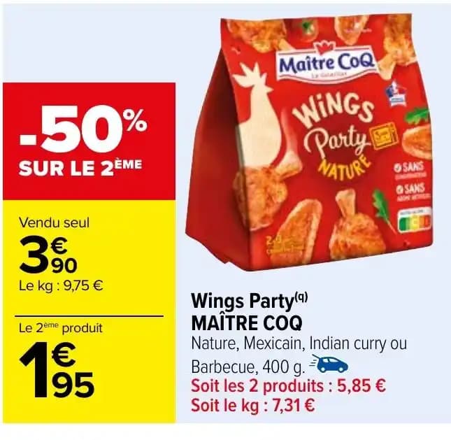 Wings Party (9) MAÎTRE COQ