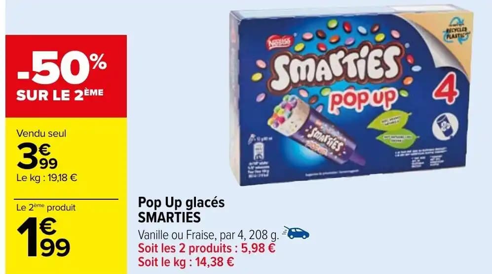 Pop Up glacés SMARTIES
