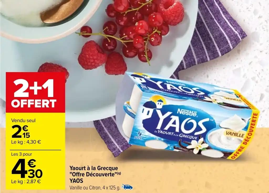 Yaourt à la Grecque "Offre Découverte"(a) YAOS