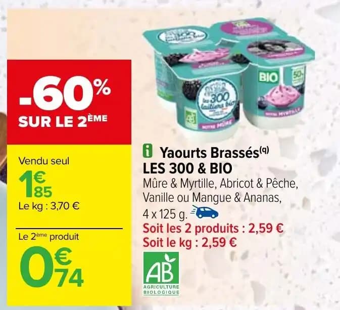 i Yaourts Brassés (9) LES 300 & BIO