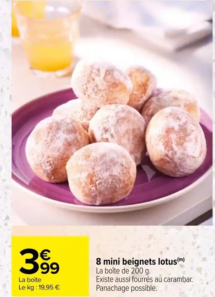 8 mini beignets lotus(m)