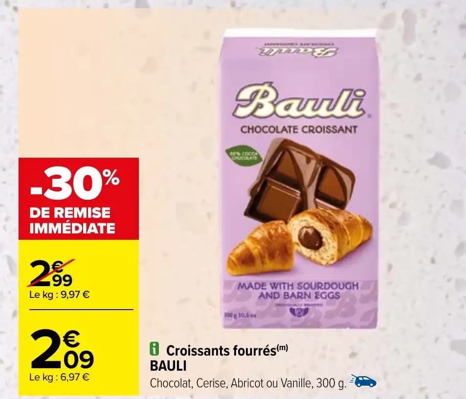 8 Croissants fourrés(m) BAULI