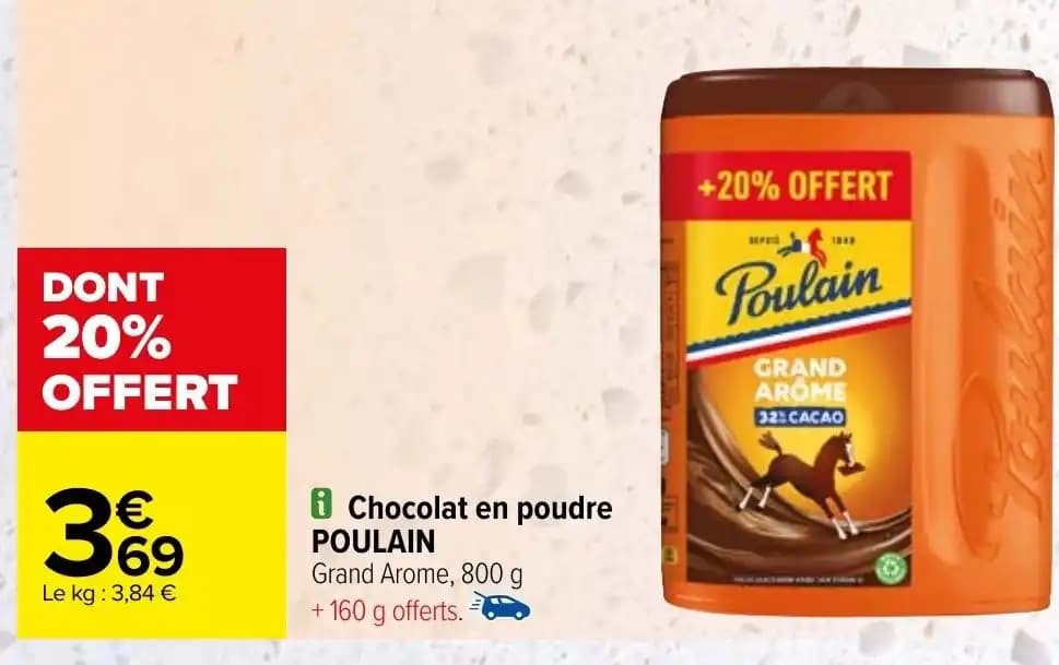 i Chocolat en poudre POULAIN