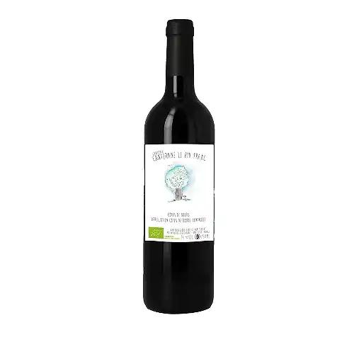 Château Canterane le Pin Franc BIO, 2019 - Côtes de Bourg AOP - Rouge - 75 cl - étiquette abîmée