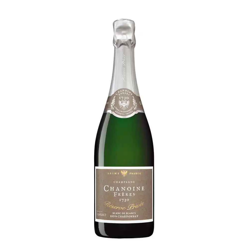 Champagne Chanoine Réserve Privée - Brut Blanc de Blancs - 75 cl - étiquette abîmée
