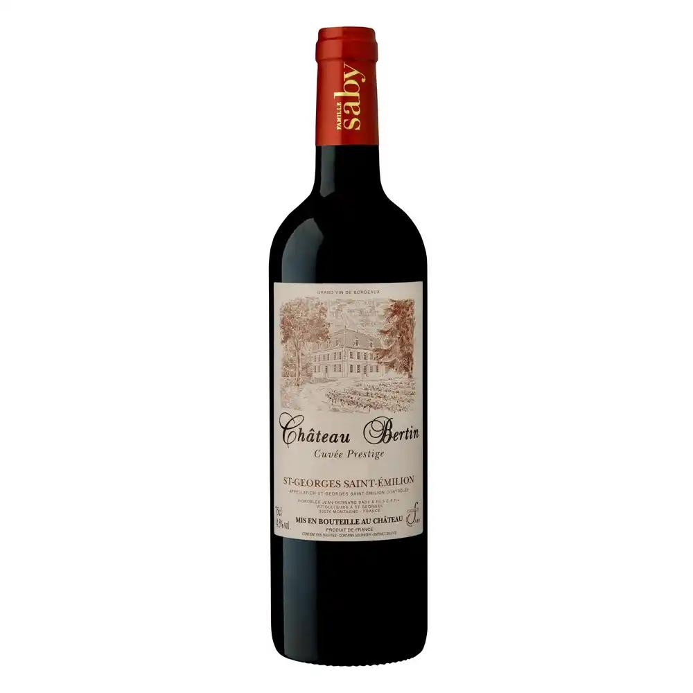 Château Bertin Cuvée Prestige, 2022 - Saint-Georges-Saint-Emilion AOP - Rouge - 75 cl - étiquette abîmée