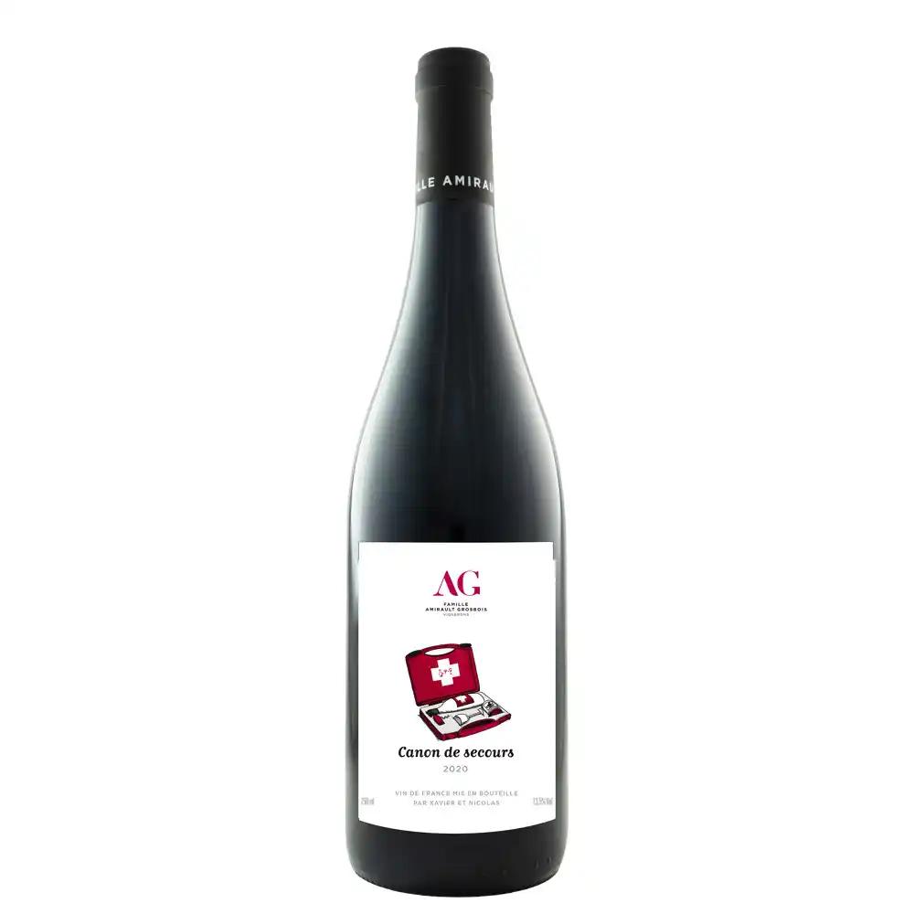 Canon de Secours BIO, 2020 - Vin de France - Rouge - 75 cl - étiquette abîmée