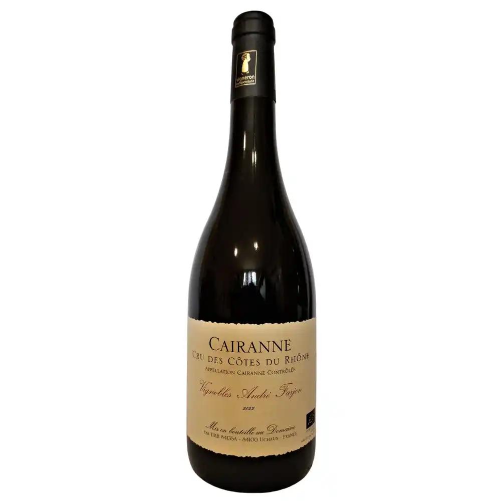 Vignobles André Farjon BIO, 2022 - Cairanne AOP - Rouge - 75 cl - étiquette abîmée