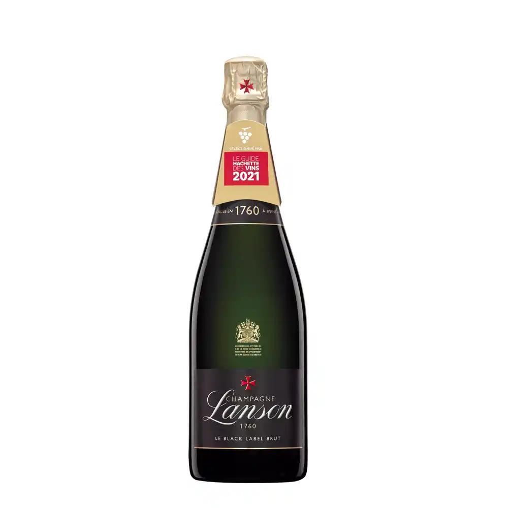 Champagne Lanson Black Label - Brut - 75 cl - étiquette abîmée