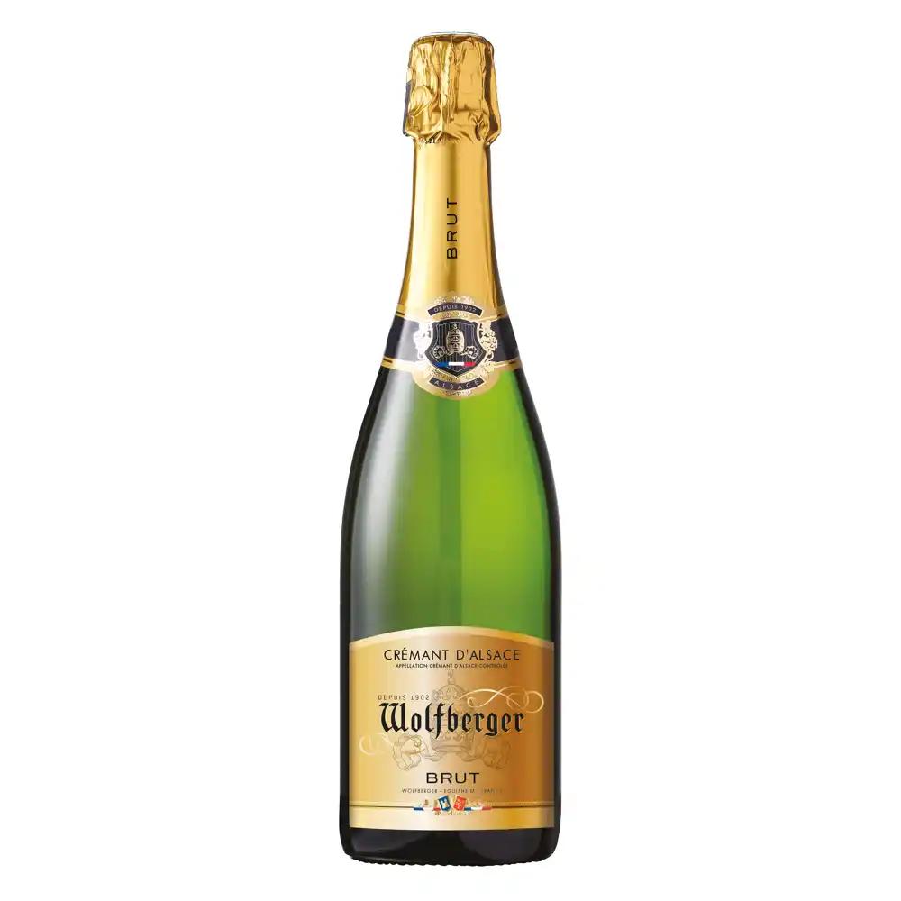 Crémant d'Alsace AOP Wolfberger - Brut - 75 cl - étiquette abîmée