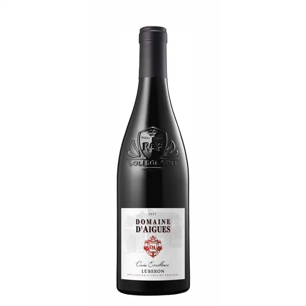 Domaine d'Aigues Excellence, 2021 - Luberon AOP - Rouge - 75 cl - étiquette abîmée