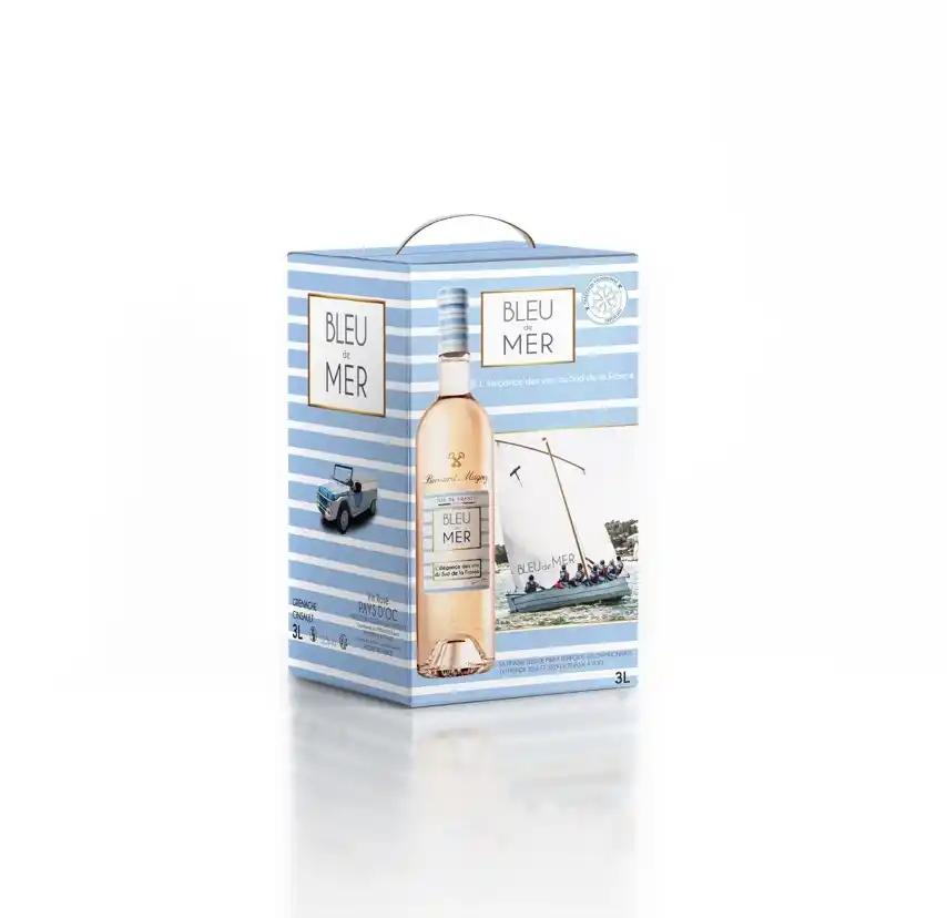 Bleu de Mer - Pays d'Oc IGP - Rosé - Bag in Box - 300 cl - étiquette abîmée