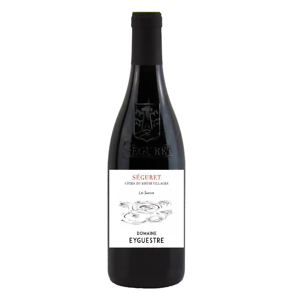 Domaine Eyguestre Les Sources, 2020 - Côtes du Rhône Villages Séguret AOP - Rouge - 75 cl - étiquette abîmée