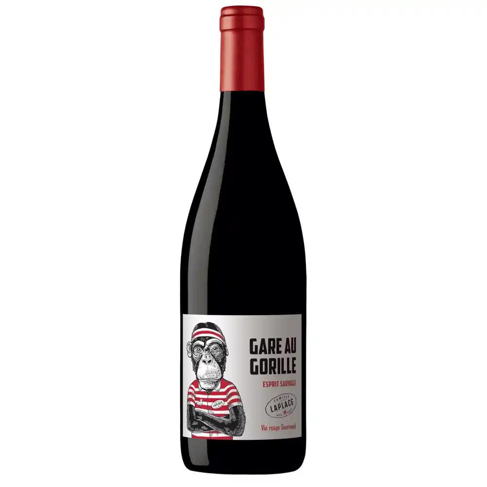 Gare au gorille - Vin de France - Rouge - 75 cl - étiquette abîmée