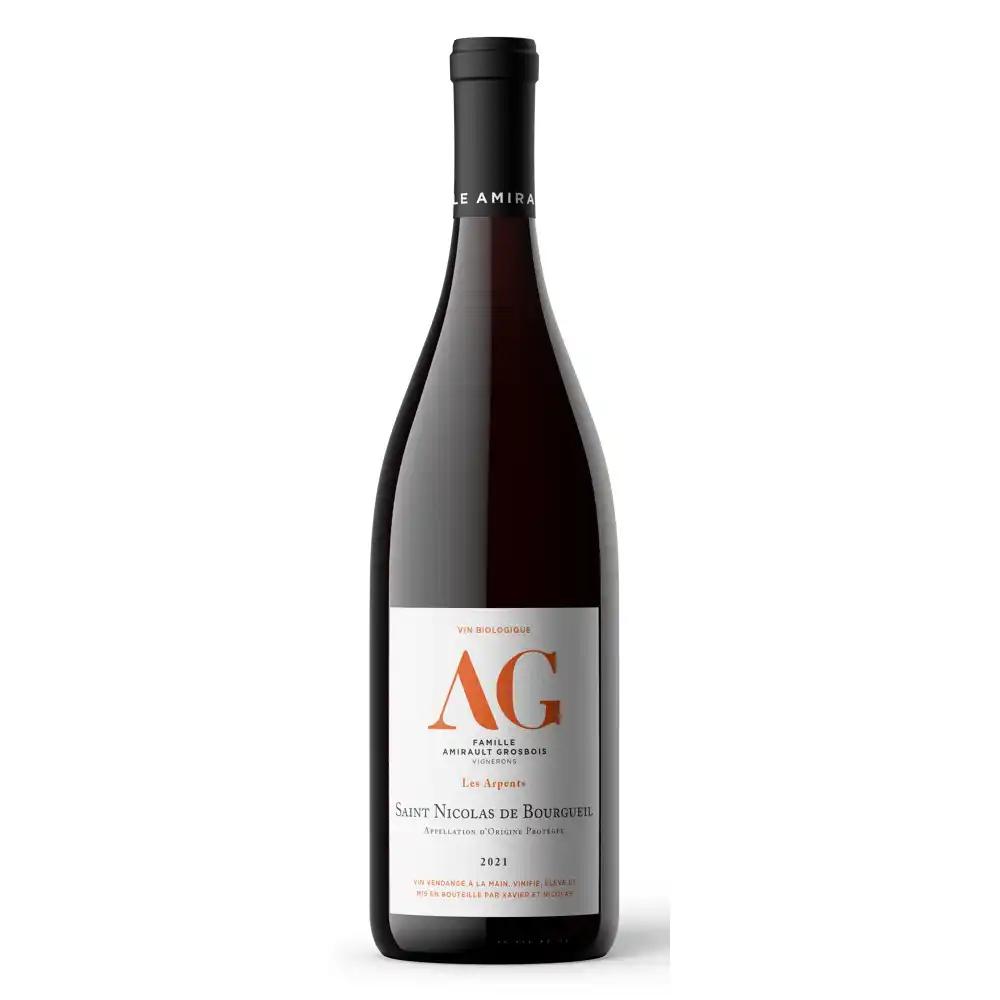 Les Arpents BIO, 2021 - Saint Nicolas de Bourgueil AOP - Rouge - 75 cl - étiquette abîmée