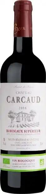 Château Carcaud BIO, 2018 - Bordeaux Supérieur AOP - Rouge - 75 cl - étiquette abîmée