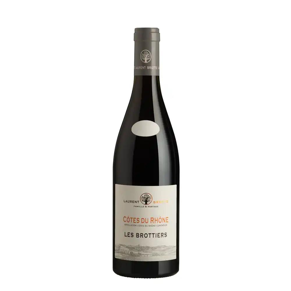 Les Brottiers, 2020 - Côtes du Rhône AOP - Rouge - 75 cl - étiquette abîmée