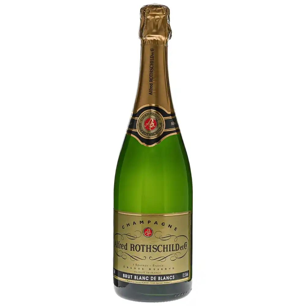 Champagne Alfred Rothschild & Cie - Brut Blanc de Blancs - 75 cl - étiquette abîmée