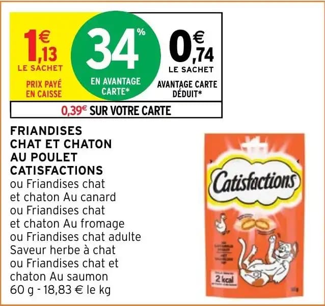 FRIANDISES CHAT ET CHATON AU POULET CATISFACTIONS