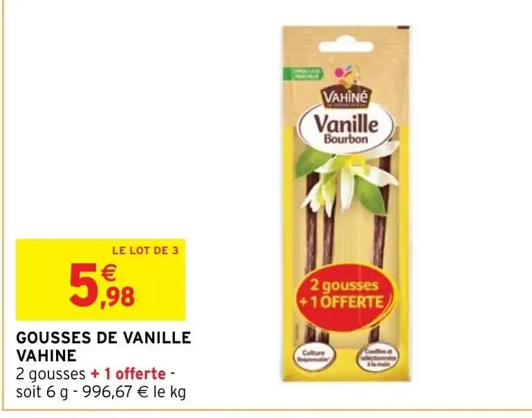 GOUSSES DE VANILLE VAHINE
