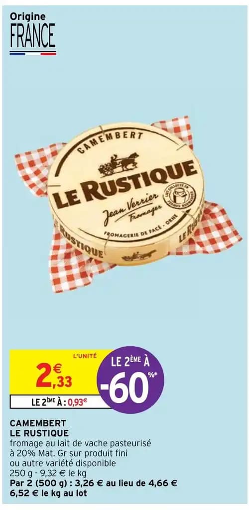 CAMEMBERT LE RUSTIQUE