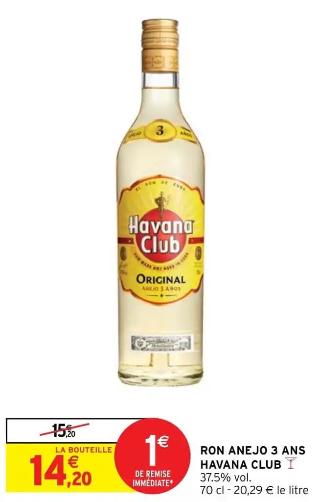RON ANEJO 3 ANS HAVANA CLUB