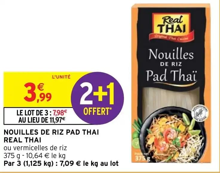 NOUILLES DE RIZ PAD THAI REAL THAI