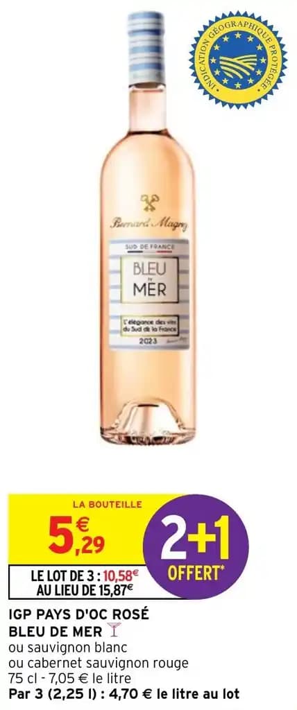 IGP PAYS D'OC ROSÉ BLEU DE MER