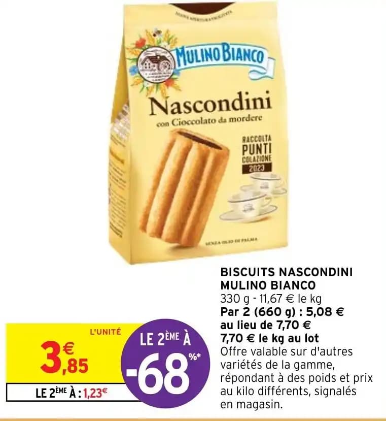 BISCUITS NASCONDINI MULINO BIANCO