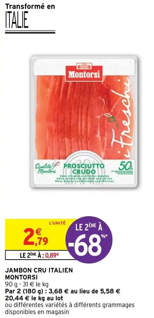 JAMBON CRU ITALIEN MONTORSI