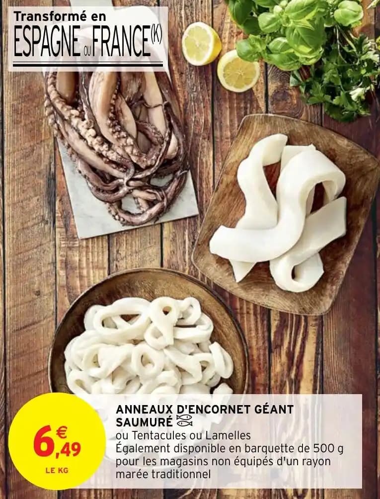 ANNEAUX D'ENCORNET GÉANT SAUMURÉ