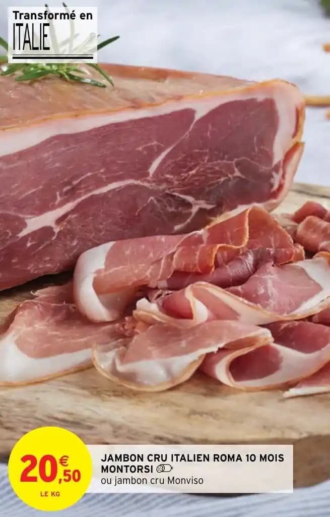 JAMBON CRU ITALIEN ROMA 10 MOIS MONTORSI
