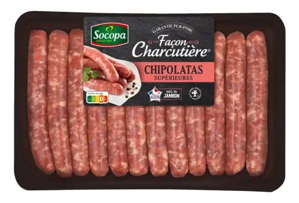 12 chipolatas supérieures façon charcutière SOCOPA