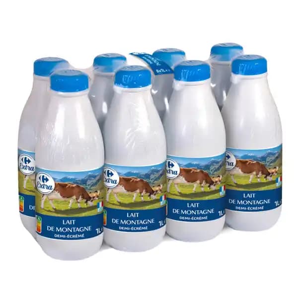 CARREFOUR EXTRA Lait de Montagne U.H.T