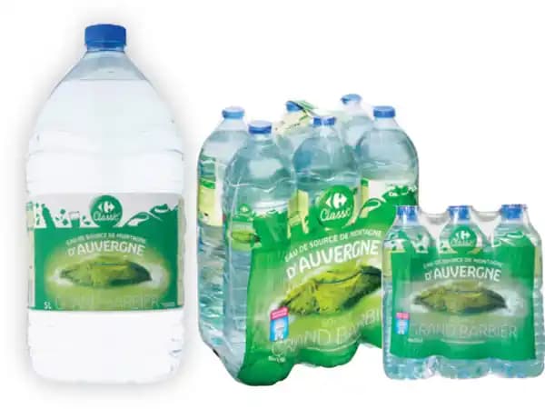 CARREFOUR CLASSIC' SUR TOUTES LES EAUX DE SOURCE DE MONTAGNE D'AUVERGNE