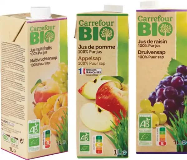 CARREFOUR BIO SUR TOUS LES PURS JUS EN BRIQUE 1L