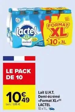 Lait demi-écrémé