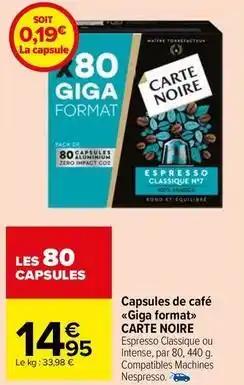 Capsules de café