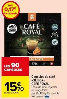 Capsules de café