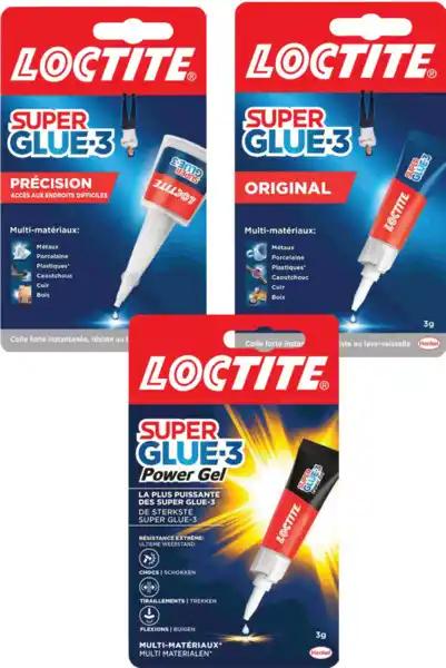 SUPER GLUE SUR TOUTES LES COLLES LOCTITE