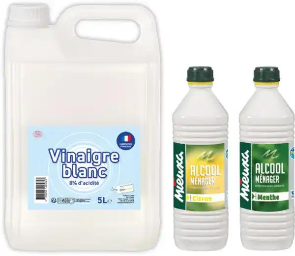 DISTRICONCEPT ET MIEUXA SUR TOUS LES ALCOOLS ET LES VINAIGRES MÉNAGERS