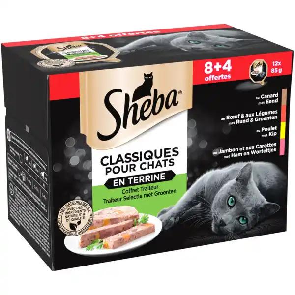 SHEBA Coffret terrines pour chats
