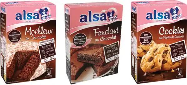 ALSA SUR TOUTES LES PRÉPARATIONS POUR GÂTEAUX