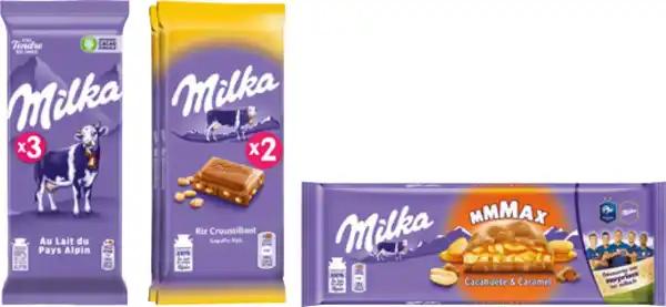 MILKA SUR TOUTES LES TABLETTES DE CHOCOLAT