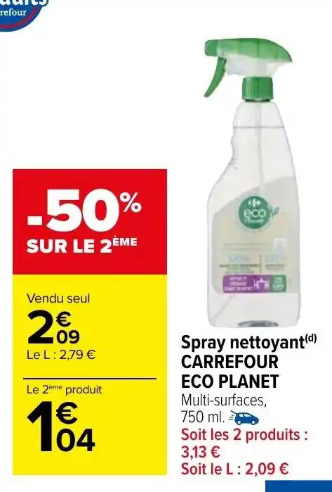 Spray nettoyant(d) CARREFOUR ECO PLANET Multi-surfaces,