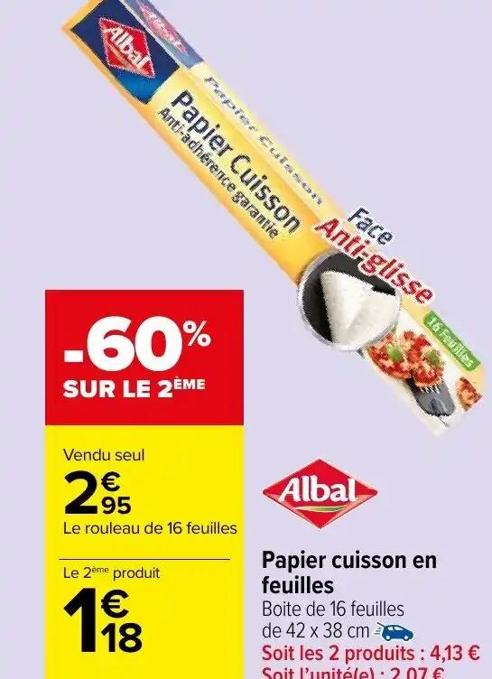 Papier cuisson en feuilles