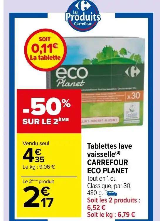 Tablettes lave vaisselle (d) CARREFOUR ECO PLANET