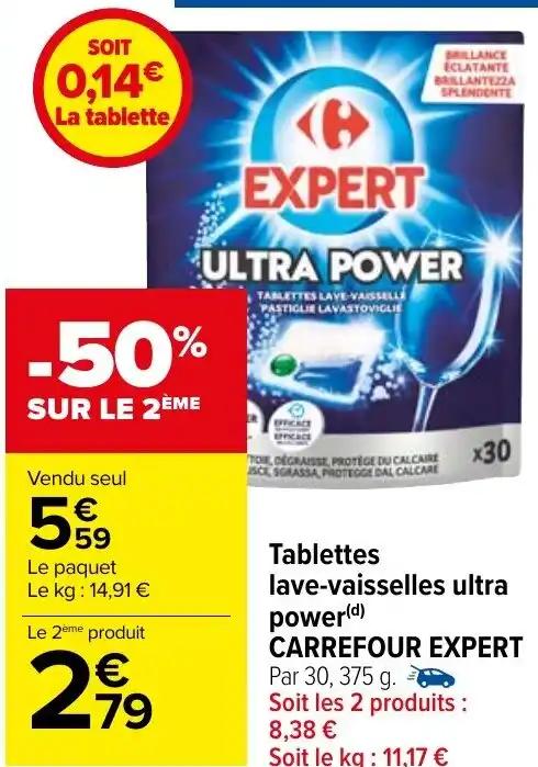 Tablettes lave-vaisselles ultra power(d) CARREFOUR EXPERT