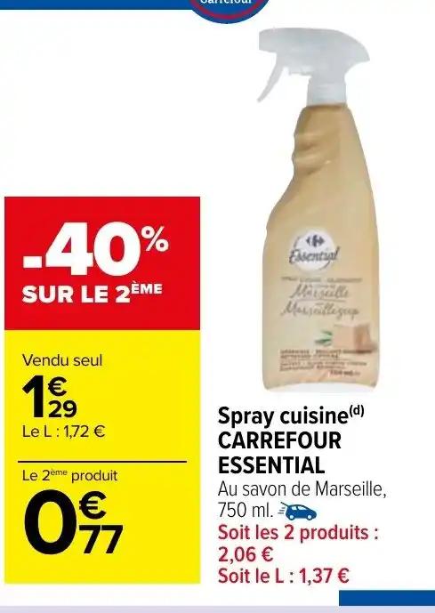 Spray cuisine (d) CARREFOUR ESSENTIAL