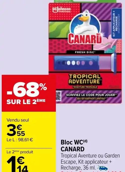 Bloc WC(d) CANARD